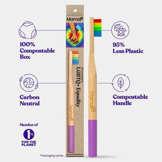 Bamboo Toothbrush for a Cause: LGBTQ Equality (Medium)
