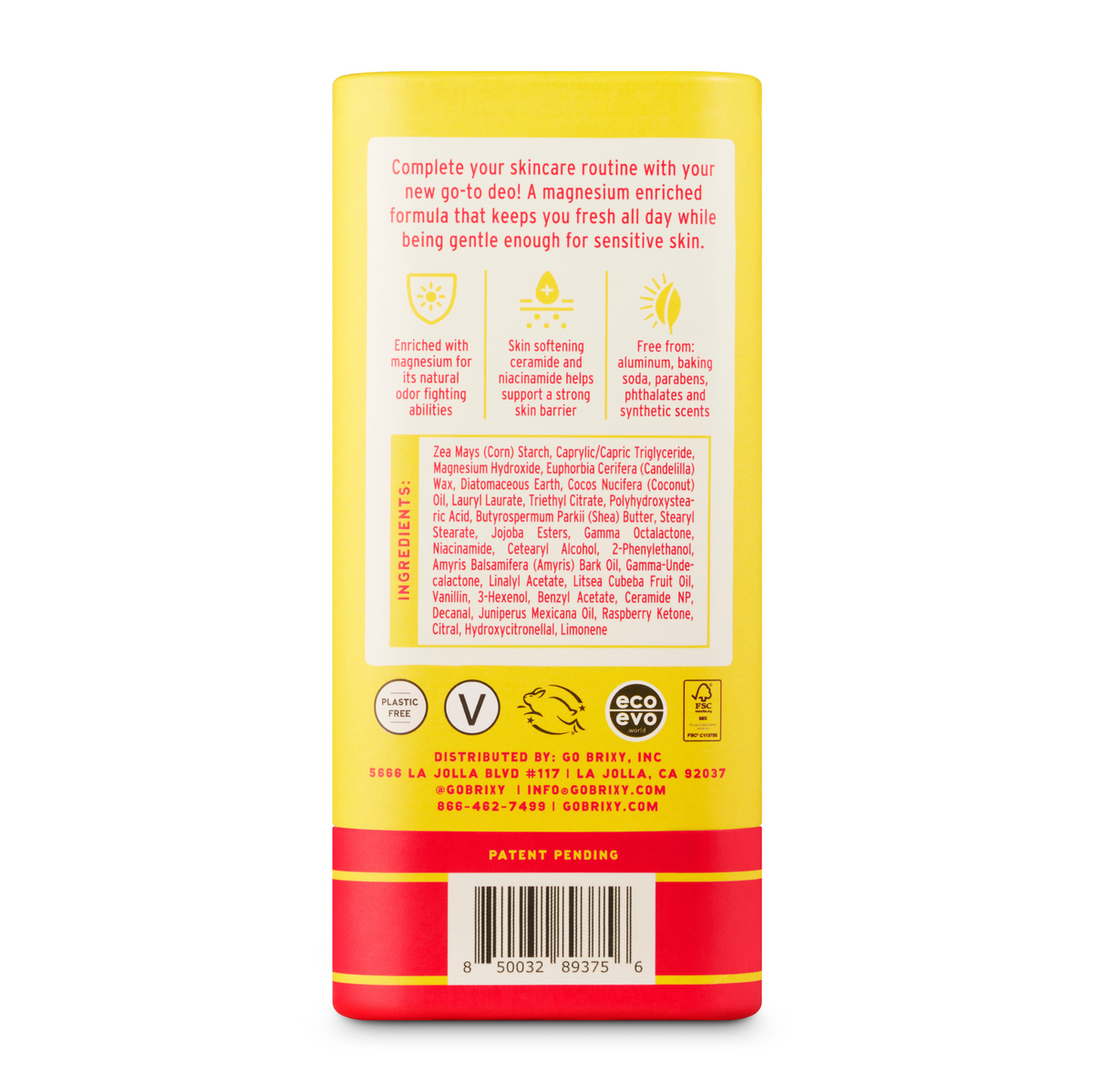 Aluminum Free Deodorant-Plumeria