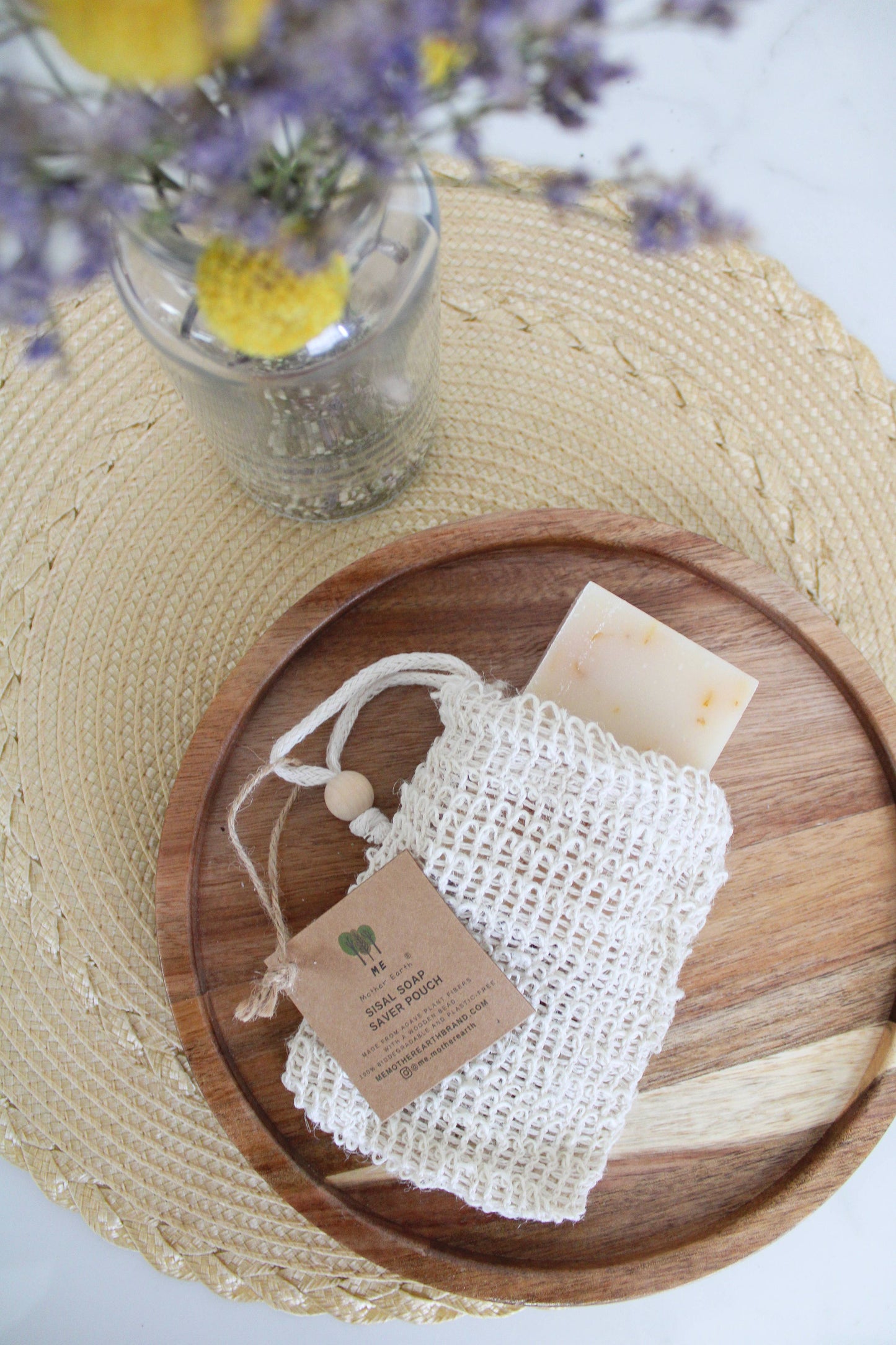 Drawstring Sisal Soap Saver Bag