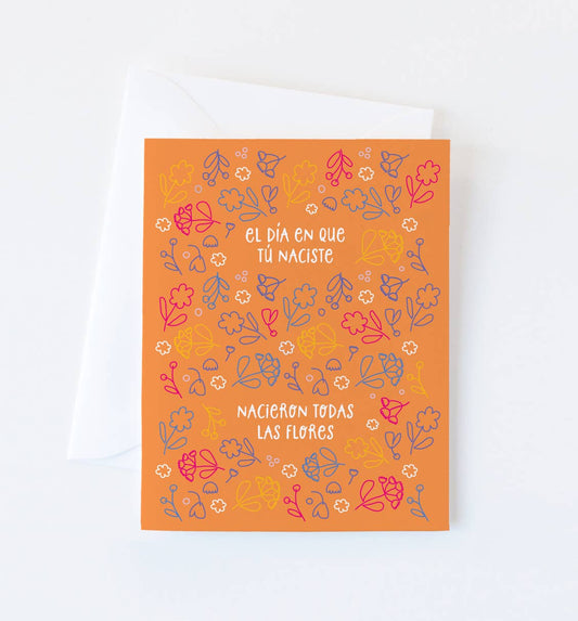 "El Día en que Tú Naciste" Birthday Card