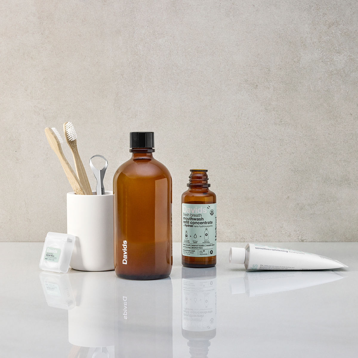 Davids Hydroxi™ fresh breath mouthwash - natural fresh mint