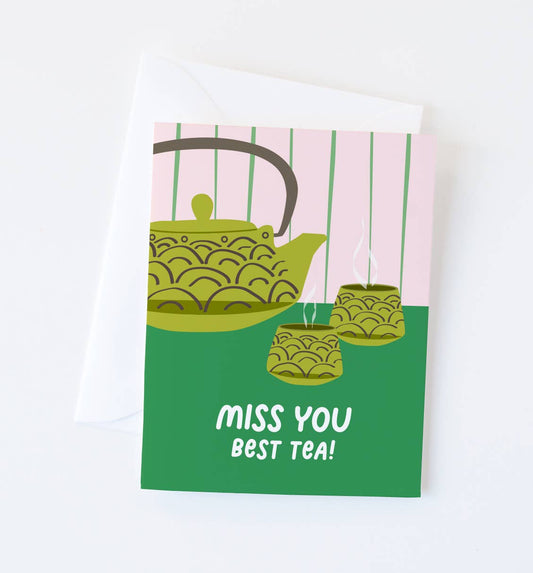 "Best Tea" Friendship Greeting Card