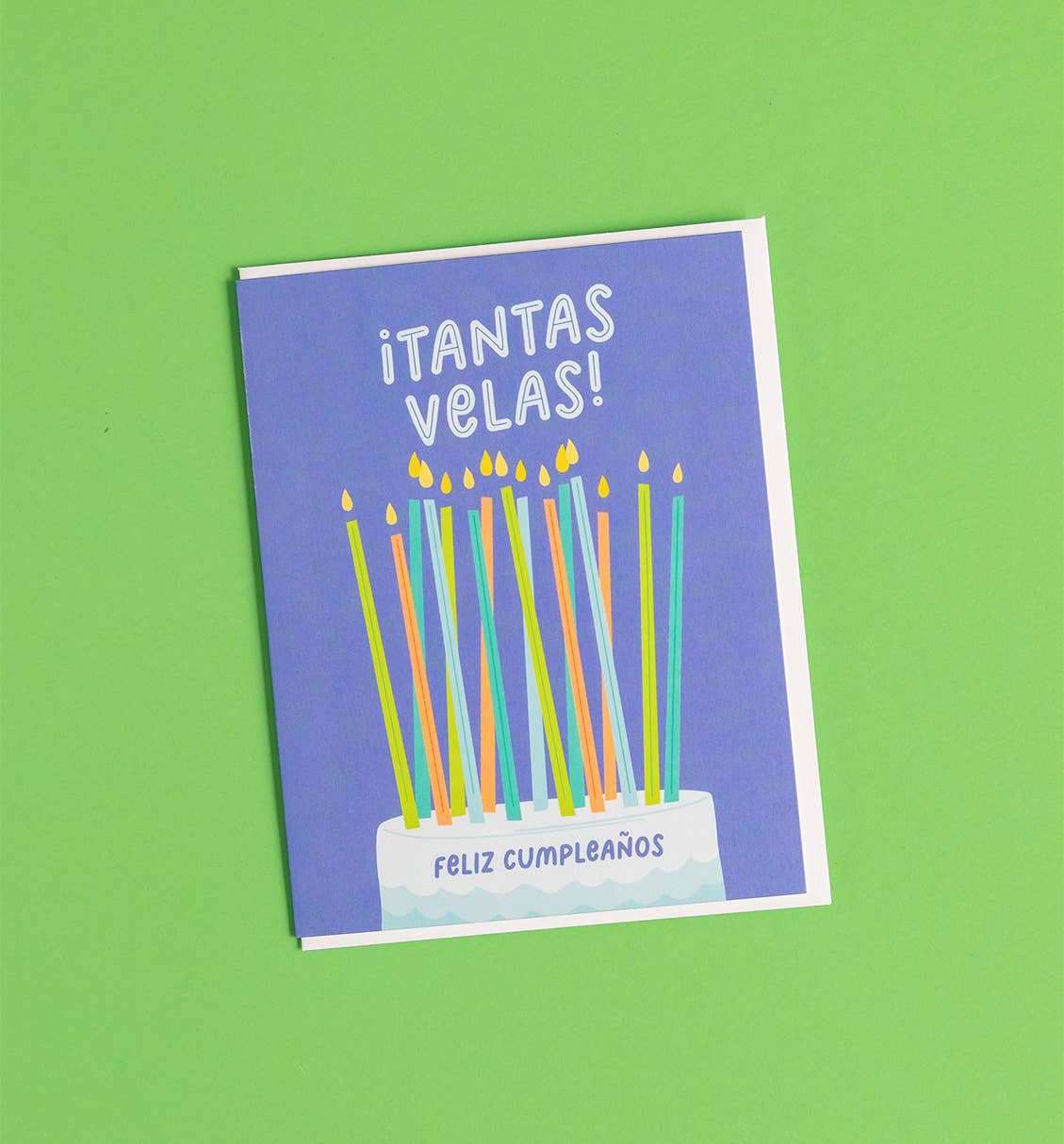 Tantas Velas Birthday Card | Spanish Candles Greeting Card