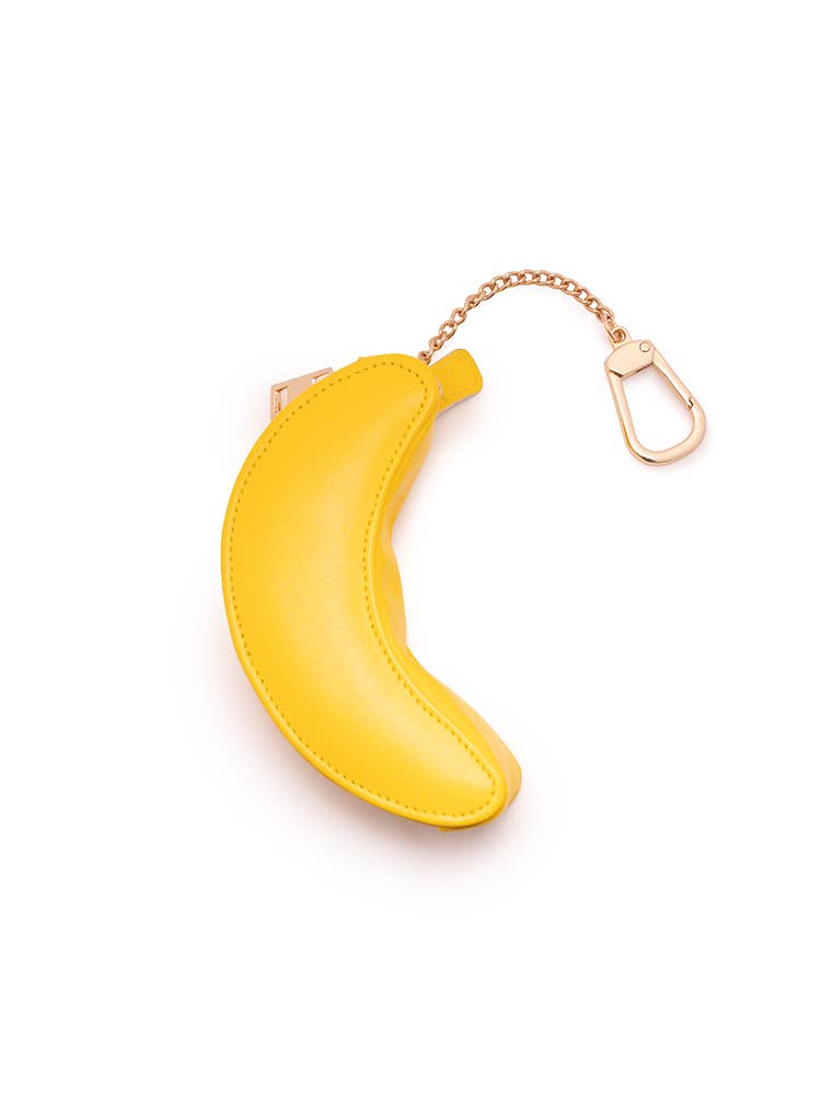 2-in-1 Bag Charm & Reusable Shopping Bag - Ripe Yellow Banana