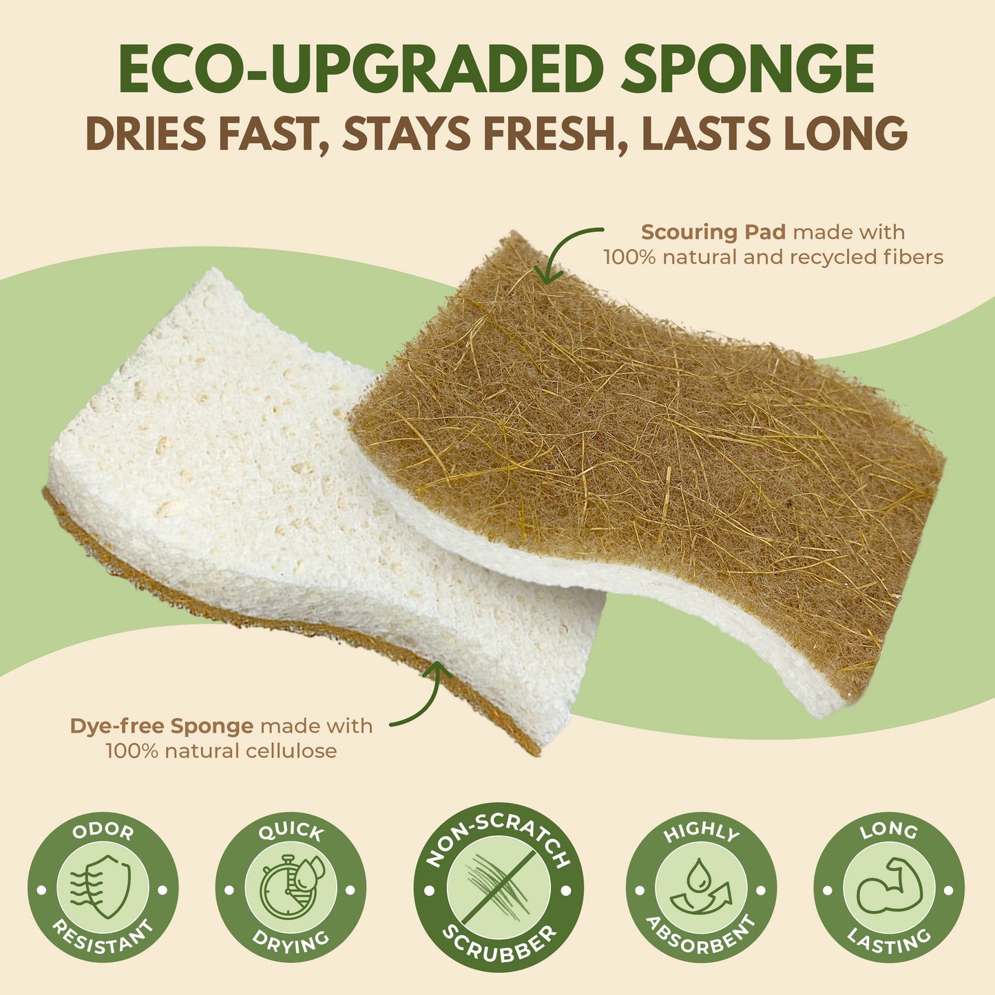 4-Pk Eco-Sponges
