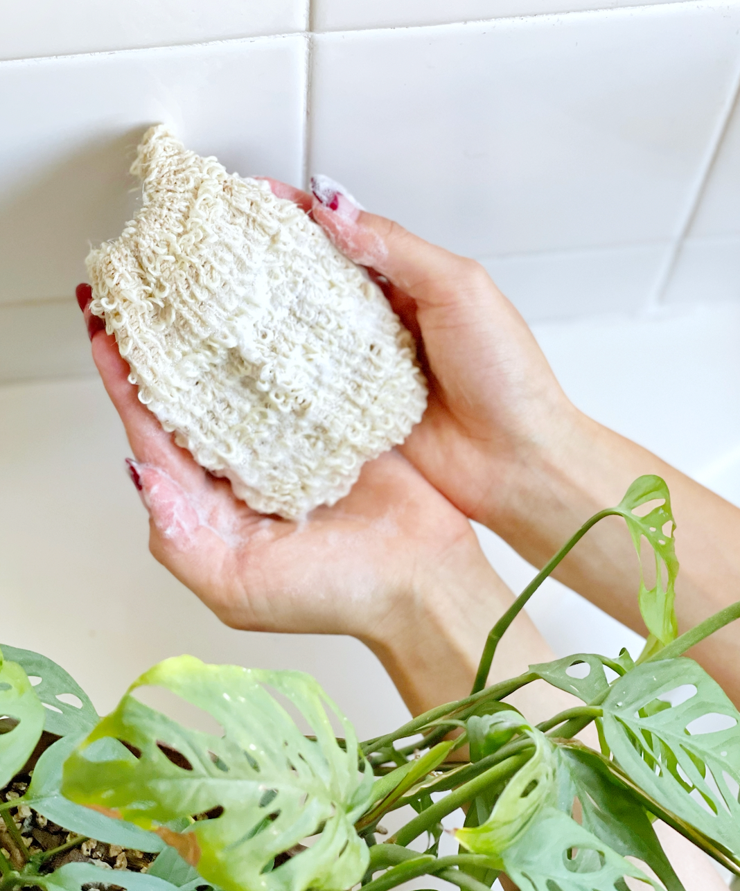 Drawstring Sisal Soap Saver Bag