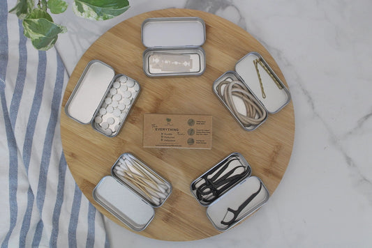 The "Everything" Travel Tin / Razor Blade Bank