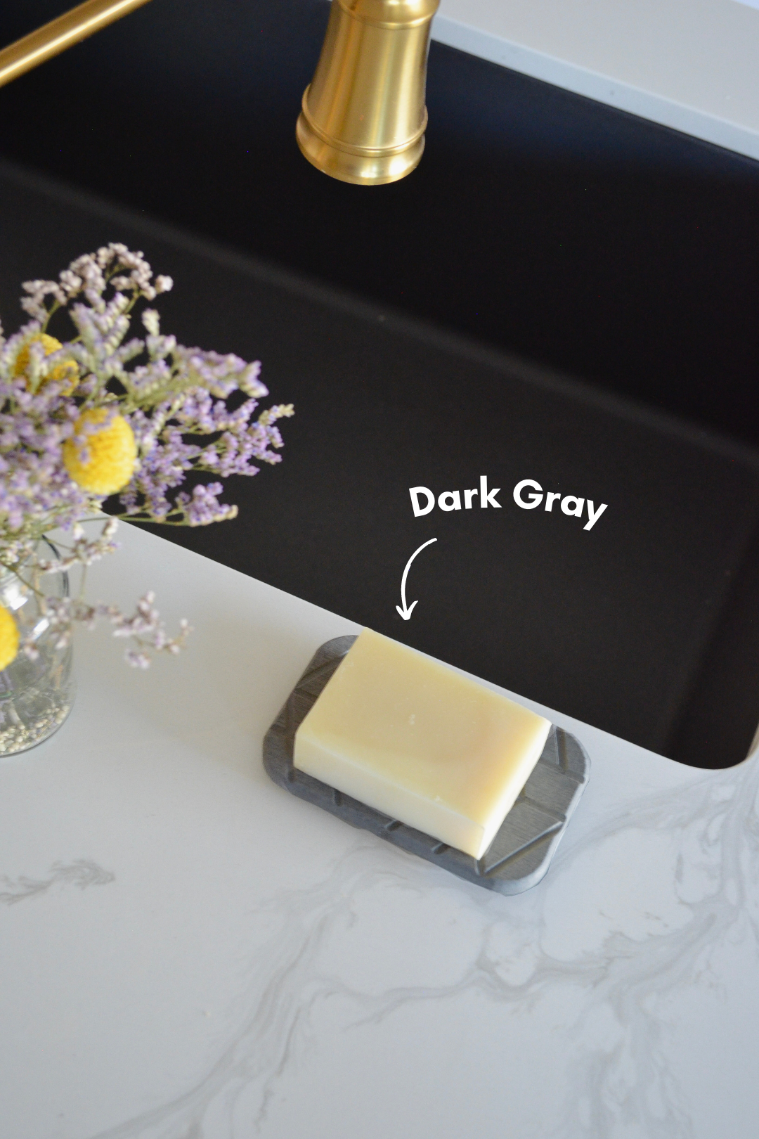 Soap Dish- Quick-Dry Diatomite - Dark Gray