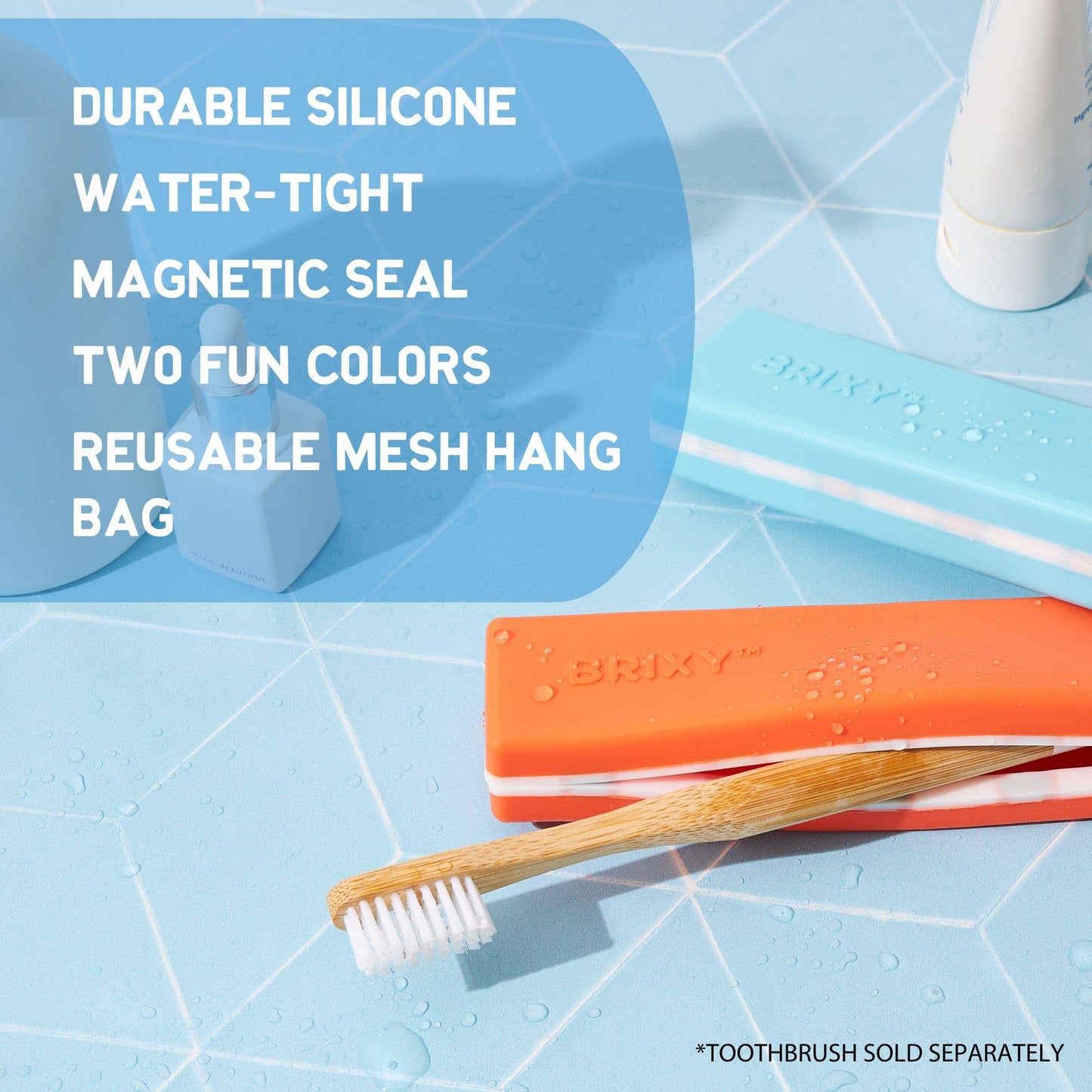Silicone Toothbrush Travel Containers
