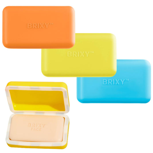 Beauty Bar Travel Case Set | 3 Containers + Cotton Mesh Bag