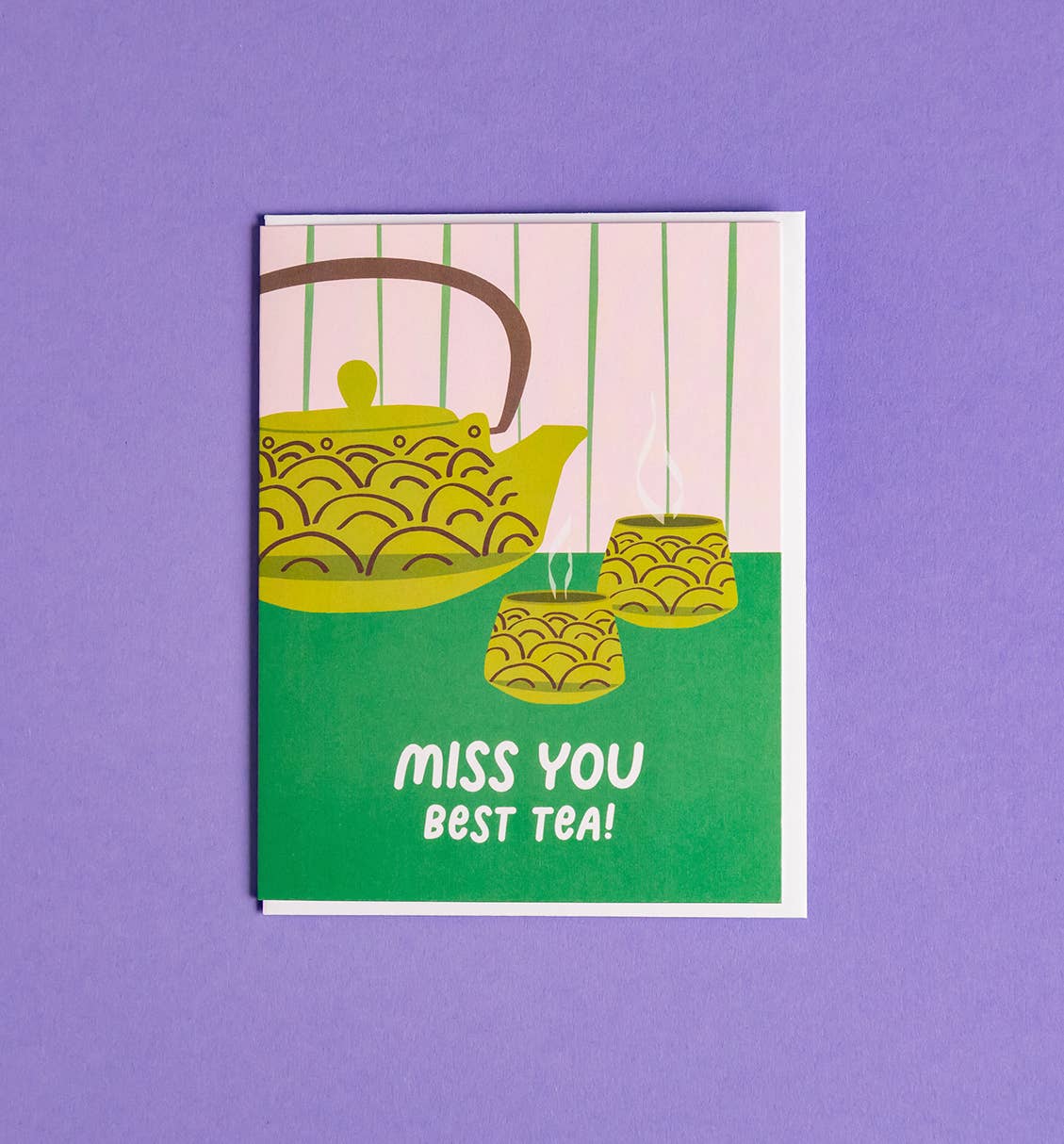 "Best Tea"  Friendship Greeting Card