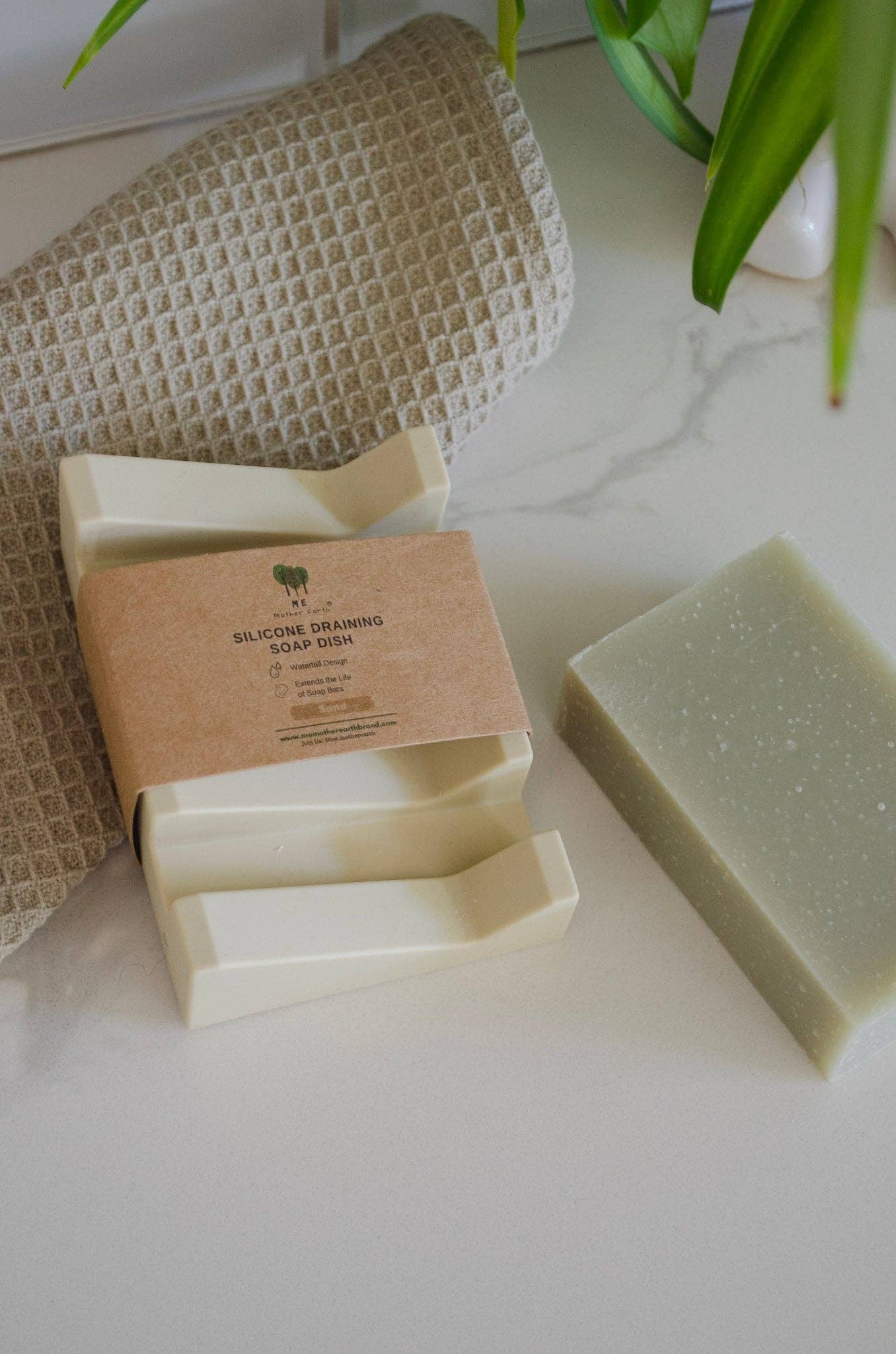 Silicone Draining Soap Dish Sand