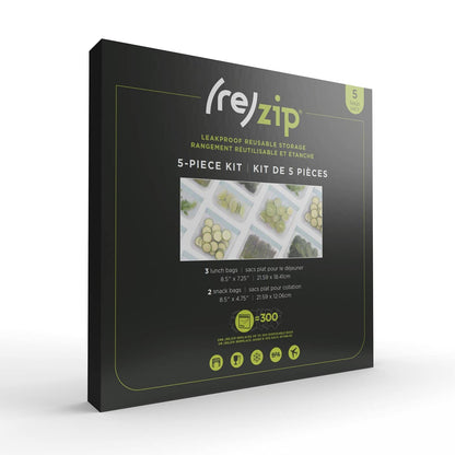 Reusable Sandwich & Snack Storage Bags (5-Pack)