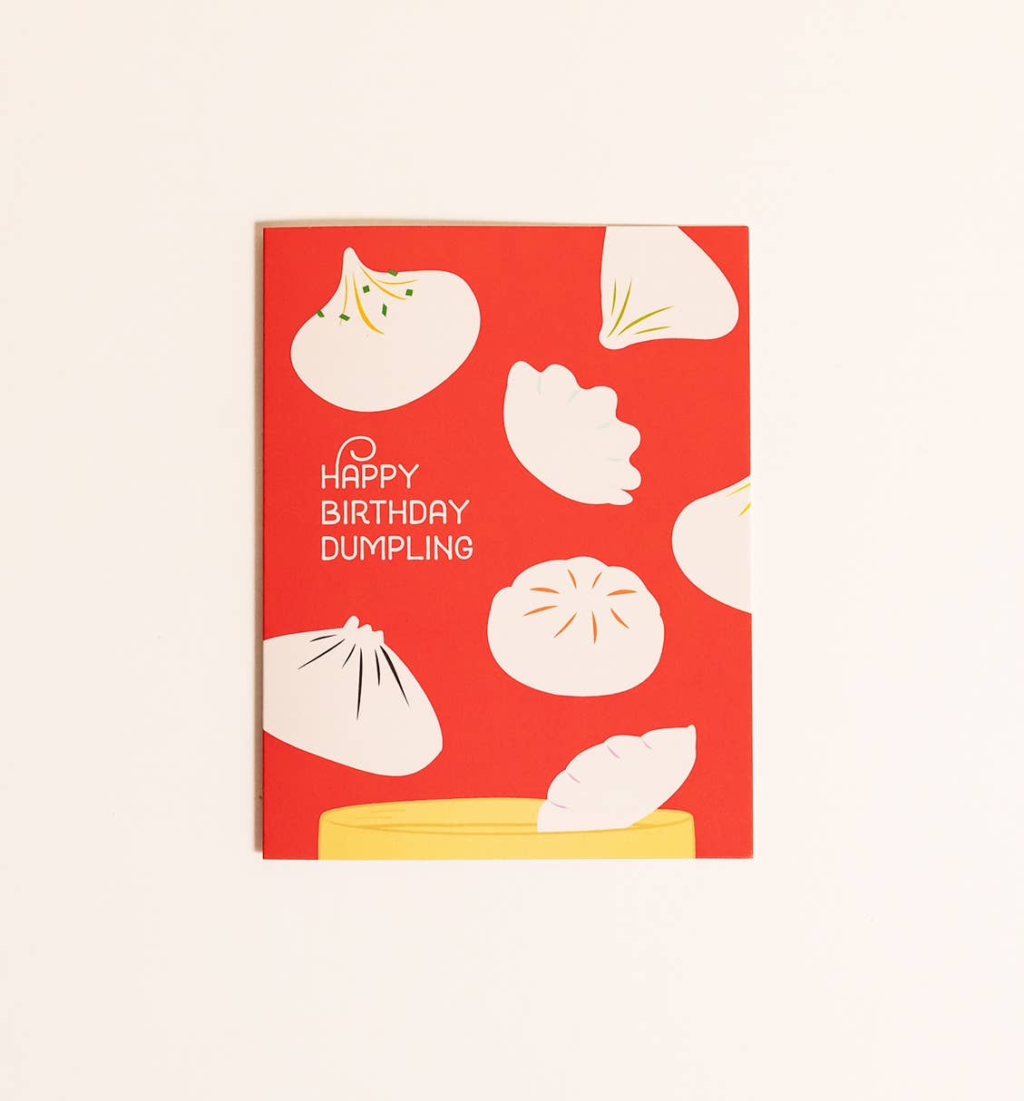 Happy Birthday Dumpling Food Theme Greeting Card