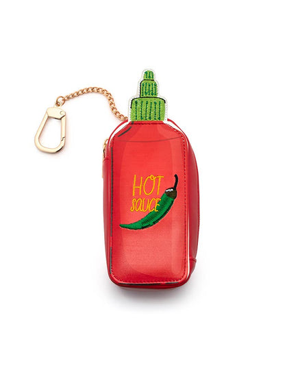 2-in-1 Bag Charm & Reusable Shopping Bag - "Hot Sauce" Bottle