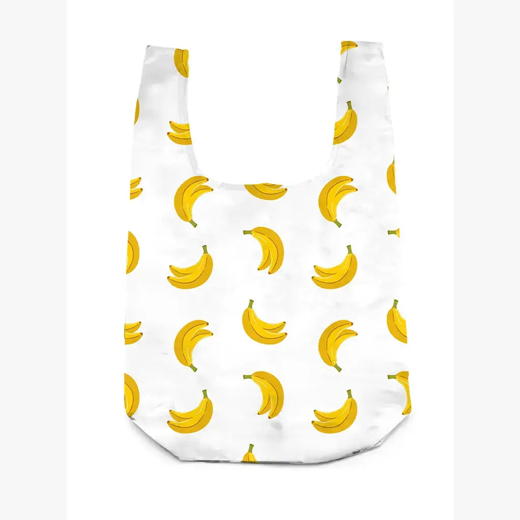 2-in-1 Bag Charm & Reusable Shopping Bag - Ripe Yellow Banana