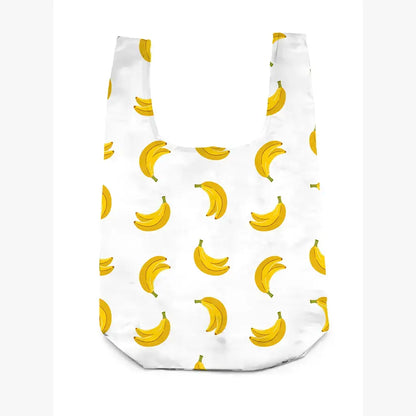 2-in-1 Bag Charm & Reusable Shopping Bag - Ripe Yellow Banana
