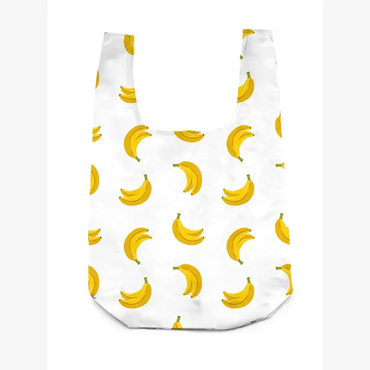 2-in-1 Bag Charm & Reusable Shopping Bag - Ripe Yellow Banana