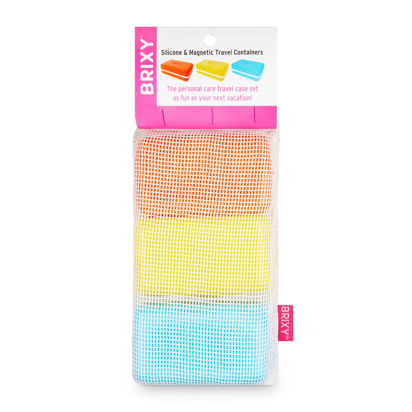 Beauty Bar Travel Case Set | 3 Containers + Cotton Mesh Bag