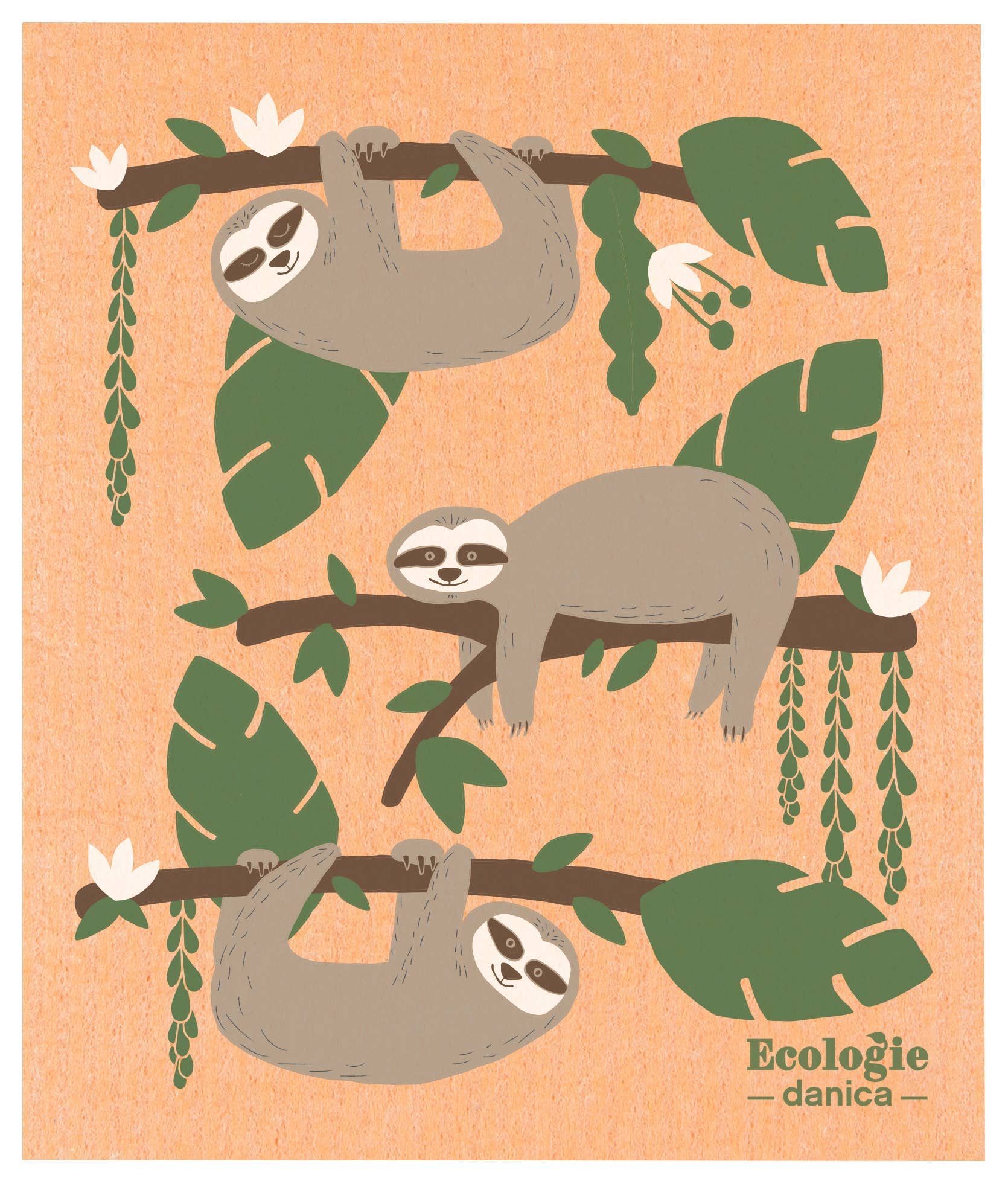 Eco Dishcloth - Sloths
