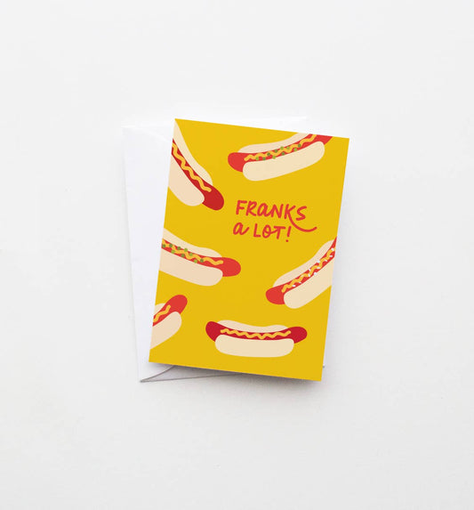 "Franks a Lot" Mini Thank You Card