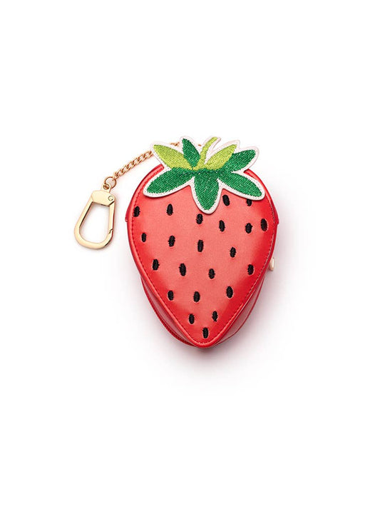 2-in-1 Bag Charm & Reusable Shopping Bag - Strawberry