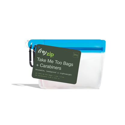 Clip-On Reusable Storage Bags – 2 Pack: Blue