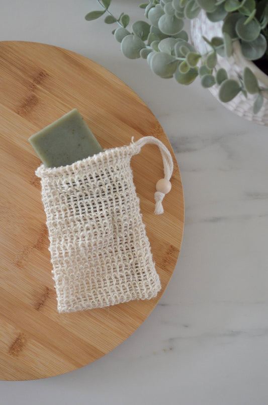 Drawstring Sisal Soap Saver Bag