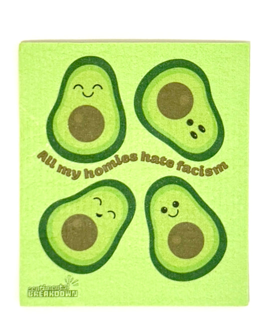 Eco Dishcloth - All My Homies Hate Facism
