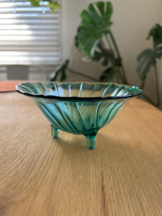 Teal Glass Bowl/Catchall