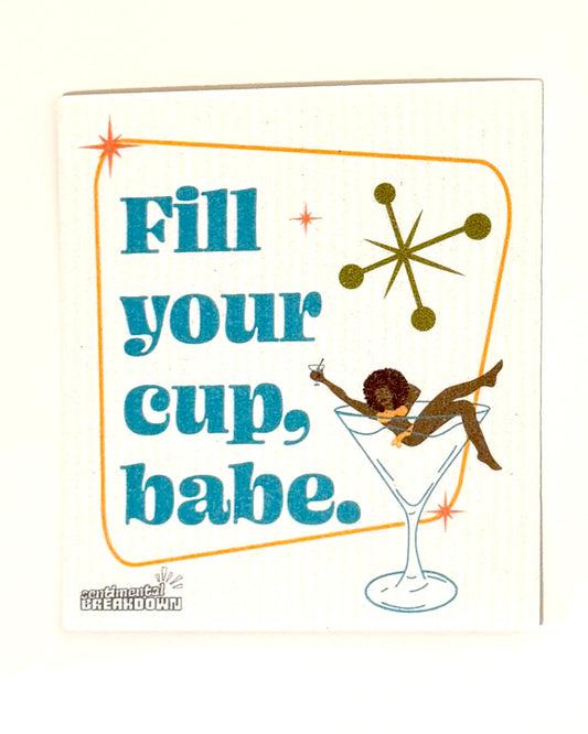 Eco Dishcloth - Fill Your Cup
