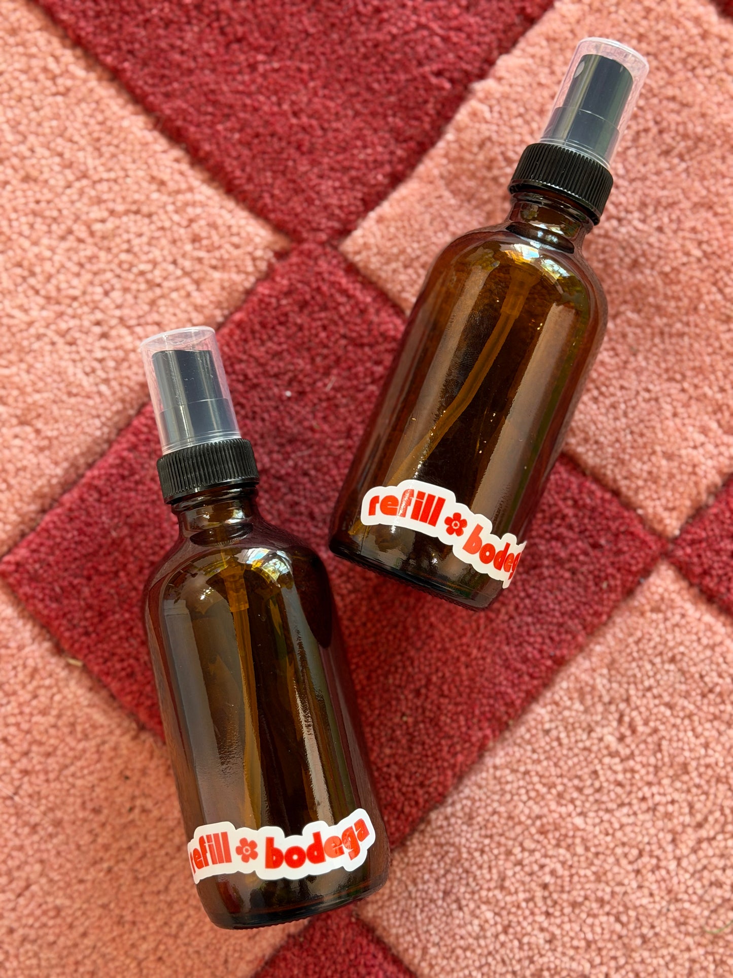 4oz Amber Bottle with Spray Top