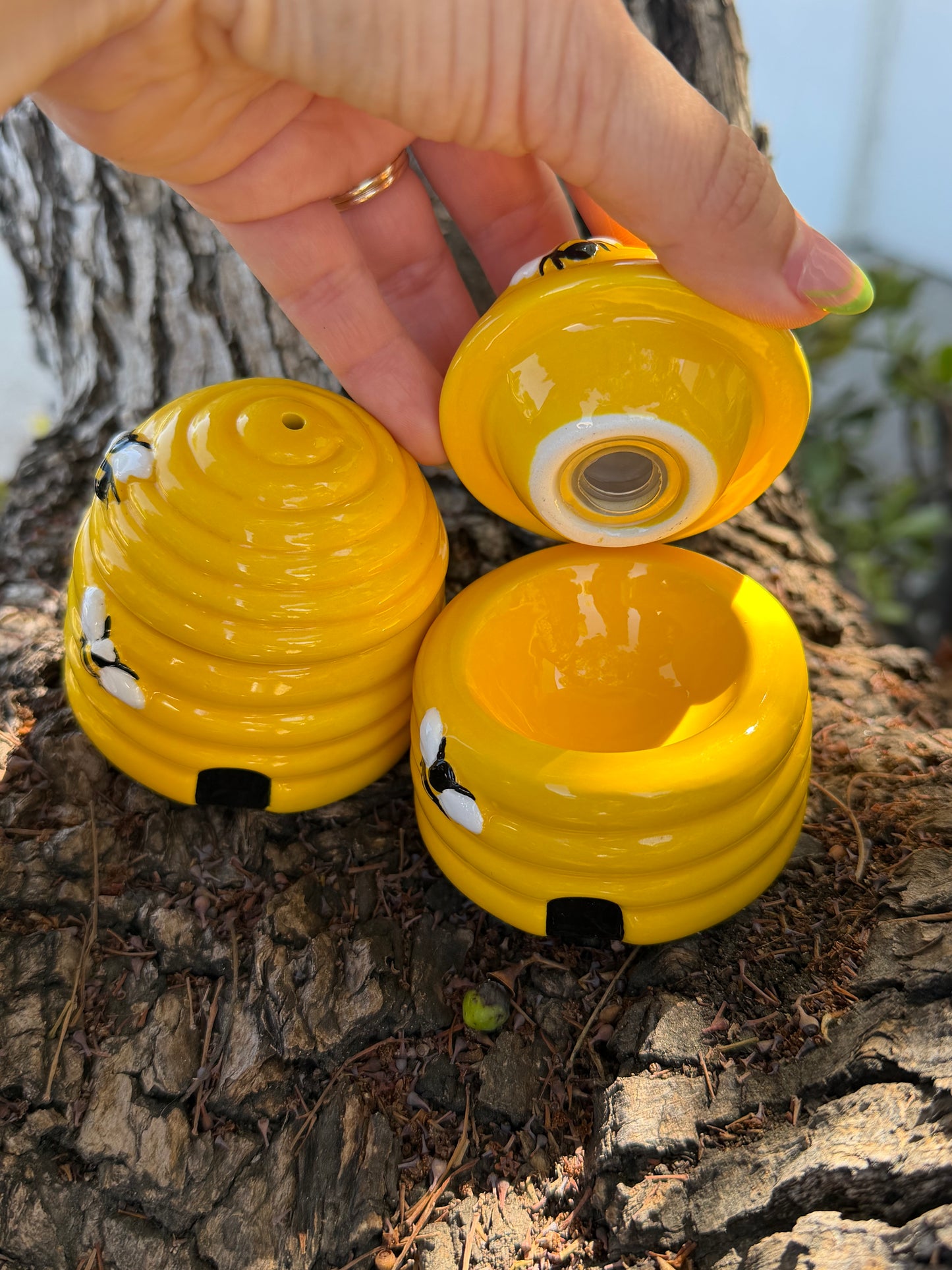 Bee Hive Salt & Pepper Shakers