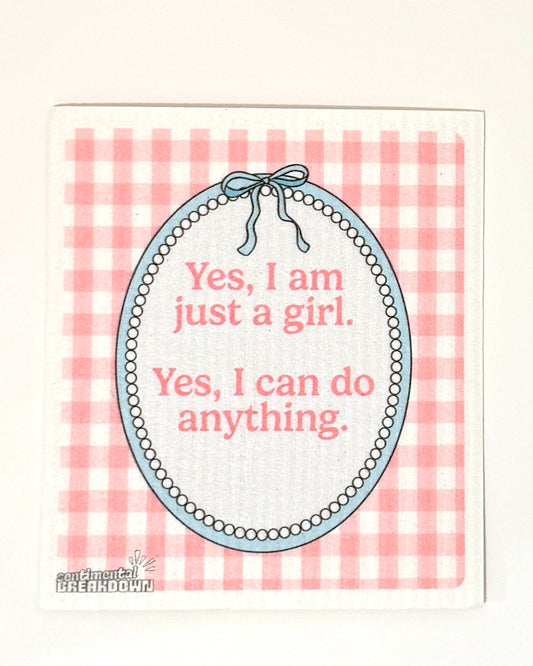 Eco Dishcloth - Just A Girl