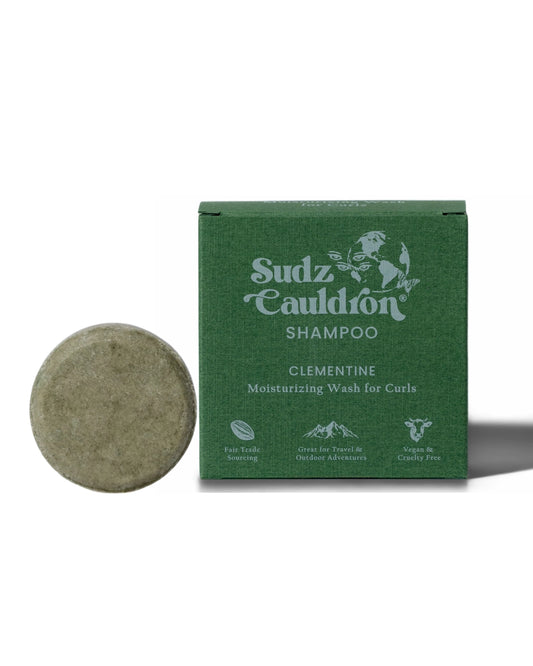 Clementine Solid Shampoo Bar for Curls-Moisturizing Wash