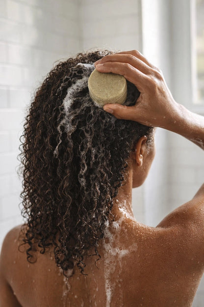 Clementine Solid Shampoo Bar for Curls-Moisturizing Wash