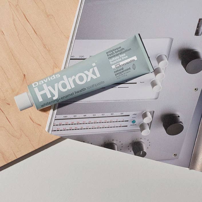 Davids Hydroxi™ Whitening+Enamel Health Nano Hydroxyapatite Premium Toothpaste / Peppermint