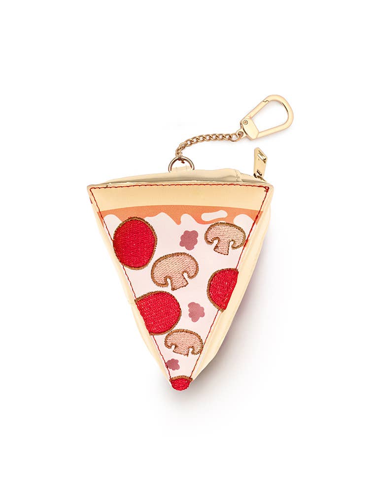 2-in-1 Bag Charm & Reusable Shopping Bag - Pizza Slice