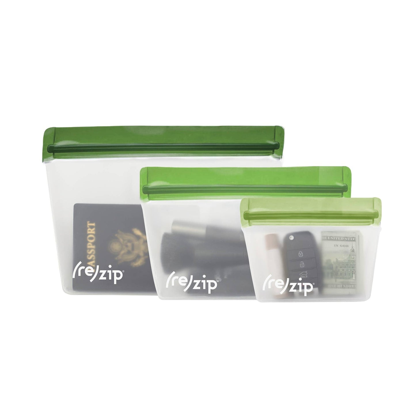 Reusable Stand-Up Storage Bags - 3 Piece Set