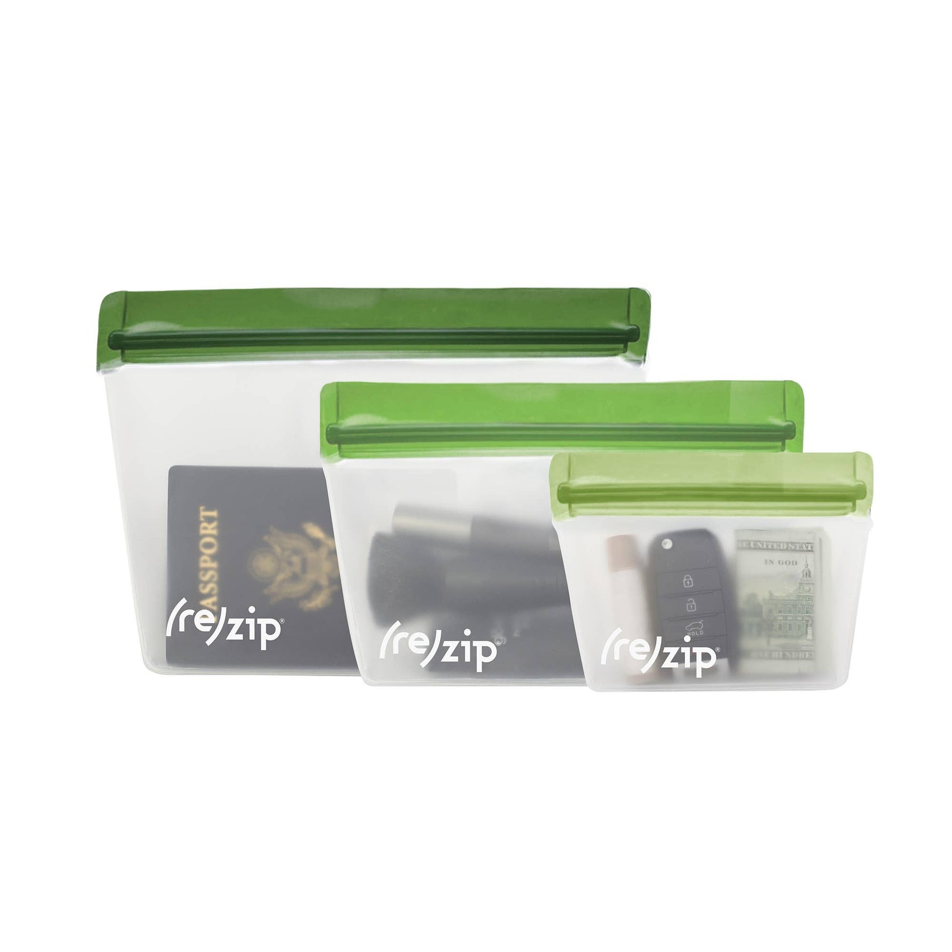 Reusable Stand-Up Storage Bags - 3 Piece Set