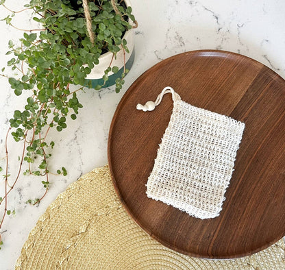 Drawstring Sisal Soap Saver Bag