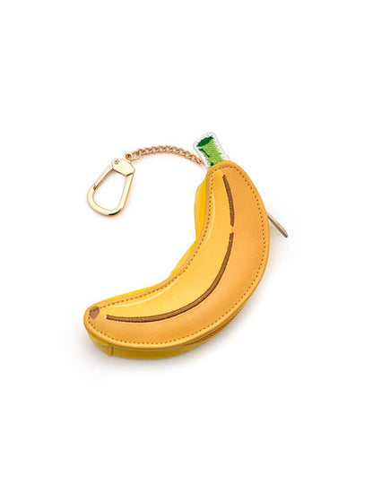 2-in-1 Bag Charm & Reusable Shopping Bag - Ripe Yellow Banana