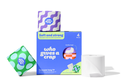 100% Recycled Toilet Paper - 4 Pack