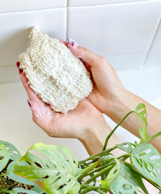Drawstring Sisal Soap Saver Bag