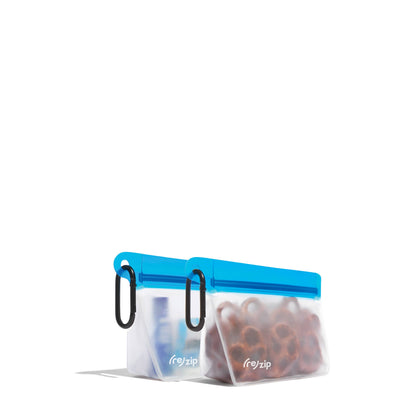 Clip-On Reusable Storage Bags – 2 Pack: Blue Blue