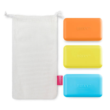 Beauty Bar Travel Case Set | 3 Containers + Cotton Mesh Bag